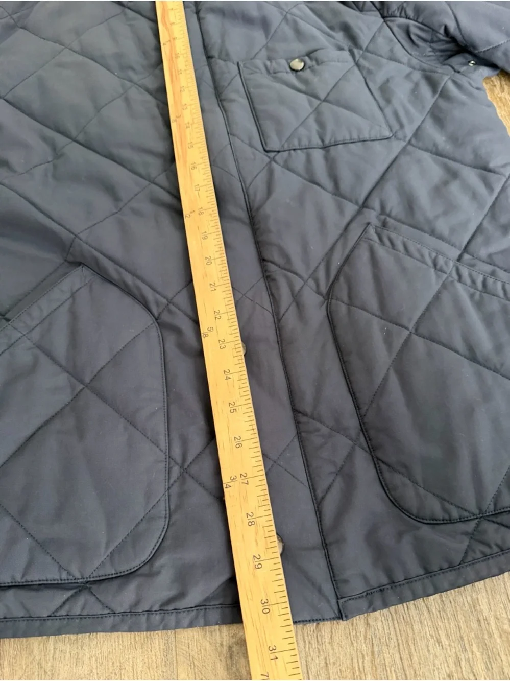 Quilted J Crew Sussex Barn Chore Jacket Sz XL Navy - Picture 5 of 10